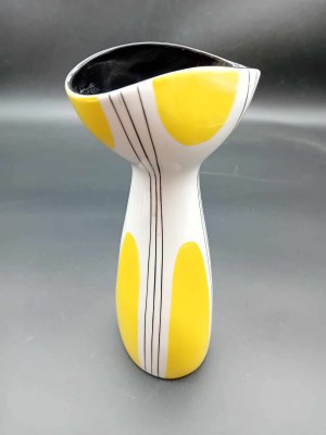 Porcelain Bowling Vase by Ćmielów Pikasiak