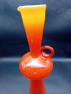 Vase en verre Sudety Horbowy PRL