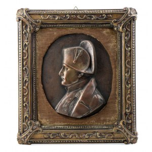 Napoleon I bas-relief in frame
