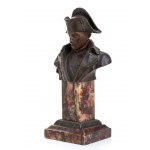 bronze bust of Napoleon I on a marble base