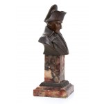 bronze bust of Napoleon I on a marble base