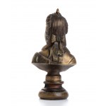 piccolo busto in bronzo di Caterina di Russia