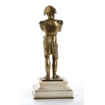 petit bronze de Napoléon Ier sur socle blanc