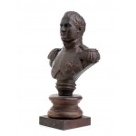Buste en bronze de Napoléon sur base lignea
