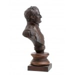 Büste in Bronze von Napoleon auf Holzsockel