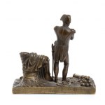 piccola statuina dell'imperatore in bronzo