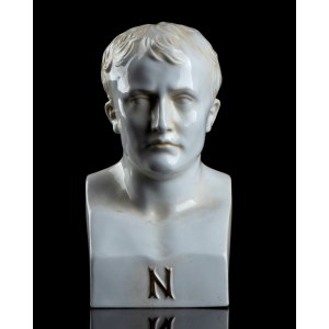 busto di napoleone in porcellana smalatato bianco