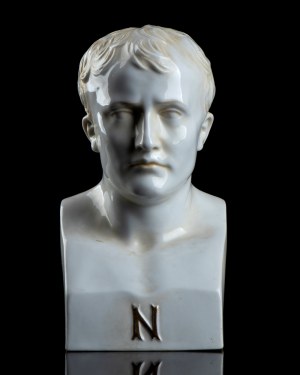 buste de napoléon en porcellana smalatato bianco