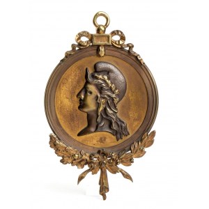 Plaque en bronze avec Bassorilievo della Marianna