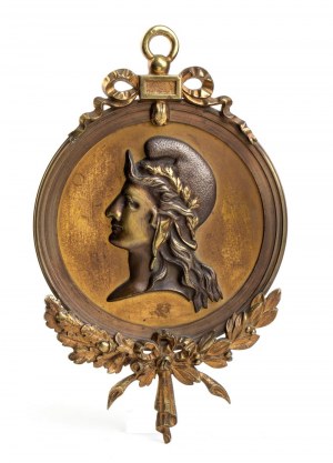 Plaque en bronze avec Bassorilievo della Marianna