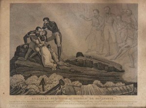 La famille Bertrand sur la tombe de Napoléon