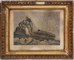 La famille Bertrand sur la tombe de Napoléon