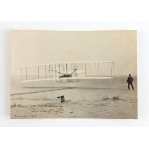Foto mit Widmung von Orville Wright