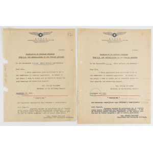 Governo nazionalista della Repubblica di Cina, due traduzioni ufficiali di telegrammi inviati dal Generalissimo Chiang kai -Shek