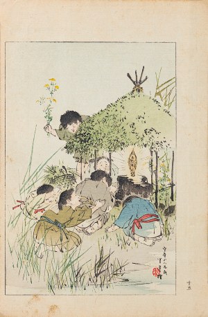 Watanabe Seitei (1851-1918), Socha, Tokio, 1891