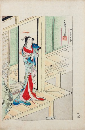 Watanabe Seitei (1851-1918), Na progu, Tokio, 1891