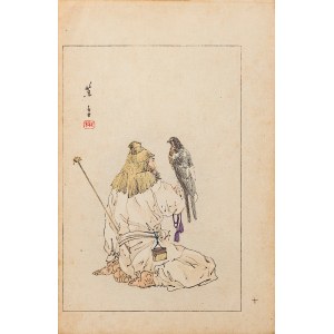 Watanabe Seitei (1851-1918), Falconer, Tokyo, 1891