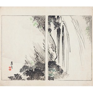 Watanabe Seitei (1851-1918), Wasserfall, Tokio, 1892