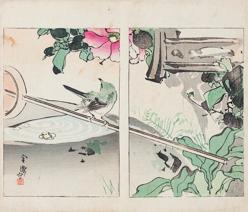Watanabe Seitei (1851-1918), Ptaszek, Tokio, 1892
