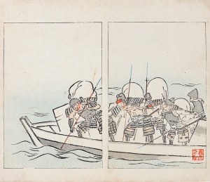 Watanabe Seitei (1851-1918), On a boat, Tokyo, 1892