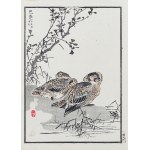 Kōno Bairei (1844-1895), Ziemia - zestaw dwóch drzeworytów, Tokio, 1884