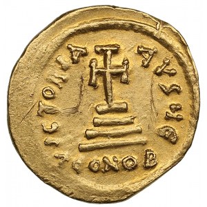 Byzantská ríša (Konštantínopol) AV Solidus, cca 613-616 n. l. - Heraklius (610-641 n. l.), s Herakleiom Konštantínom