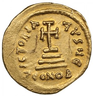 Empire byzantin (Constantinople) Solidus AV, vers 613-616 ap. J.-C. - Héraclius (610-641 ap. J.-C.), avec Héraclius Constantin