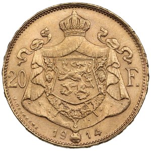 Belgie 20 franků 1914 - Albert I. (1909-1934)