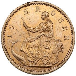 Denmark 10 Kroner 1900 VBP - Christian IX (1863-1906)