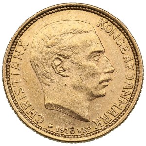 Danimarca 10 corone 1913 VBP - Christian X (1912-1947)