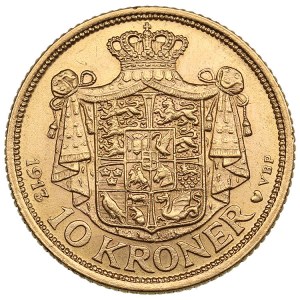 Dánsko 10 korun 1913 VBP - Christian X (1912-1947)
