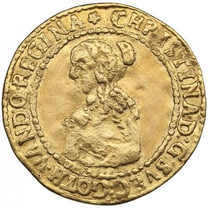 Estonia (Reval, Sweden) Gold Ducat 1650 GP - Kristina (1632-1654)