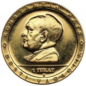 Estonie (Suède) Ducat d'or 1974 - Président Konstantin Päts