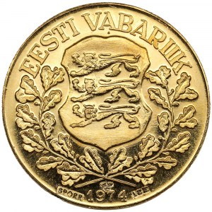 Estonia (Svezia) Ducato d'oro 1974 - Presidente Konstantin Päts