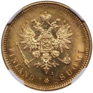 Finlandia (Rosja) 20 Markkaa 1911 L - Mikołaj II (1894-1917) - NGC MS 62