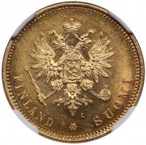 Finland (Russia) 20 Markkaa 1911 L - Nicholas II (1894-1917) - NGC MS 62