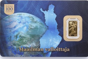 Zlatá tehlička Fínsko 2017 - 100. výročie nezávislosti Fínska - Dobyvateľ sveta