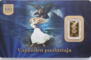 Lingotto d'oro Finlandia 2017 - 100° Anniversario dell'Indipendenza della Finlandia - Difensore della Libertà