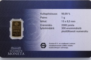 Finland Gold Bar 2017 - 100th Anniversary of Finland Independence - Nature lover