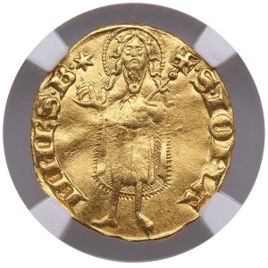 Francja Florin ND - Raymond III/IV (1335-1395) - NGC AU DETAILS