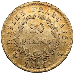 Francie 20 franků 1811 A - Napoleon I. (1804-1814)