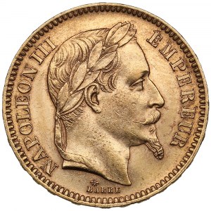France 20 Francs 1864 A - Napoleon III (1852-1870)