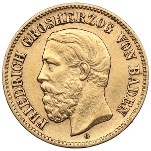 Germany (Baden) 5 Mark 1877 G - Frederick I (1856-1907)