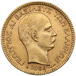 Řecko 20 drachmai 1884 A - Jiří I. (1863-1913)