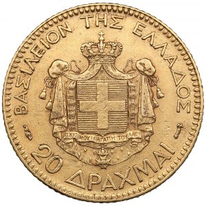 Grécko 20 drachmai 1884 A - George I (1863-1913)