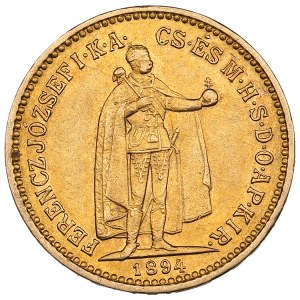 Ungheria 10 Korona 1894 KB - Francesco Giuseppe I (1848-1916)