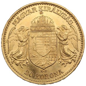 Hongrie 20 Korona 1906 KB - Franz Josef I (1848-1916)