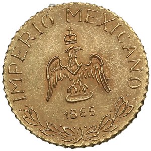 Zlatý žeton Mexiko 1865 - Maxmilián I. (1864-1867)