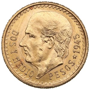 Messico 2-1/2 Pesos 1945 - Restrike