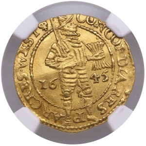 Pays-Bas (Frise occidentale) Ducat 1645 - NGC MS 62